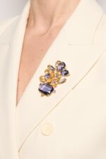 GRANDE BROCHE EUGENIE VIOLET
