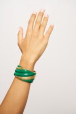 GRANDE MANCHETTE COULEUR TWIST VERT