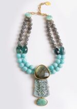 NECKLACE JADE LABRADORITE .