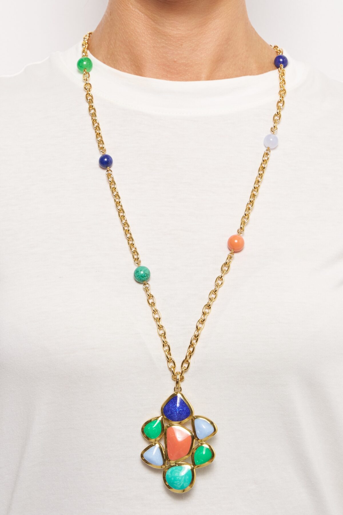 SAUTOIR CHAINE RIVIERA .