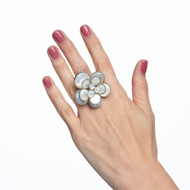 GRANDE BAGUE CIELO NACRE