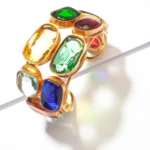 manchette bijoux fantaisie vitrail 