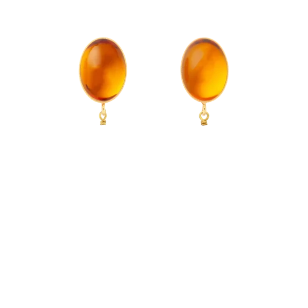 boucles d'oreilles pop orange