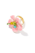 Bague ajustable à fleur - ISCHIA – Image 7