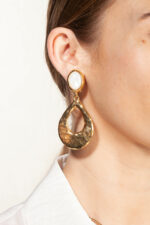 Grandes boucles d'oreilles clips GEMS